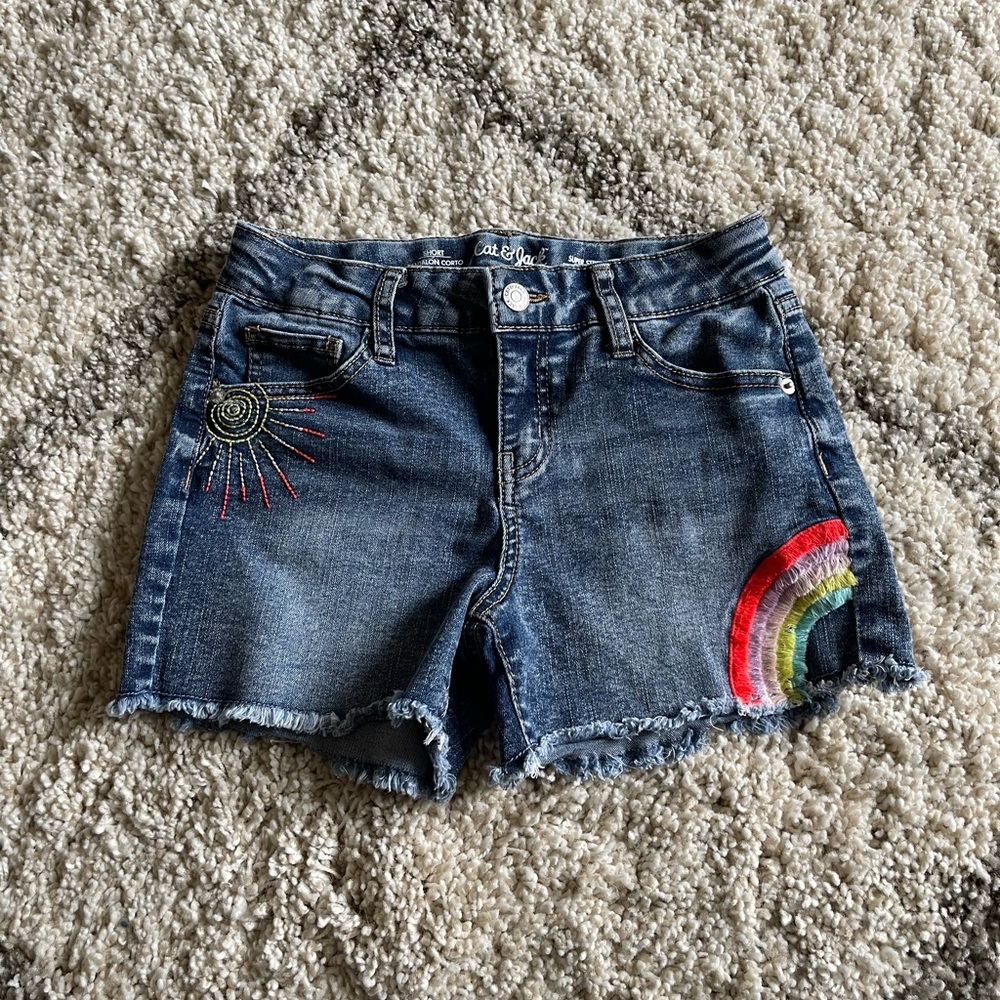 Cat & Jack Super stretch button shorts with adjustable waist